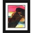 thumbnail image 1 of Fuchs, Jodi 12x14 Black Ornate Wood Framed with Double Matting Museum Art Print Titled - Carnival Trio II, 1 of 4