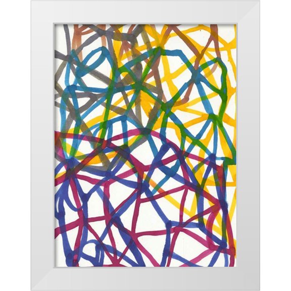 Fuchs, Jodi 12x14 White Modern Wood Framed Museum Art Print Titled - Matrix I