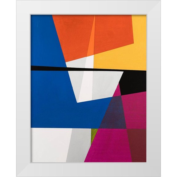 Fuchs, Jodi 12x14 White Modern Wood Framed Museum Art Print Titled - Modular V