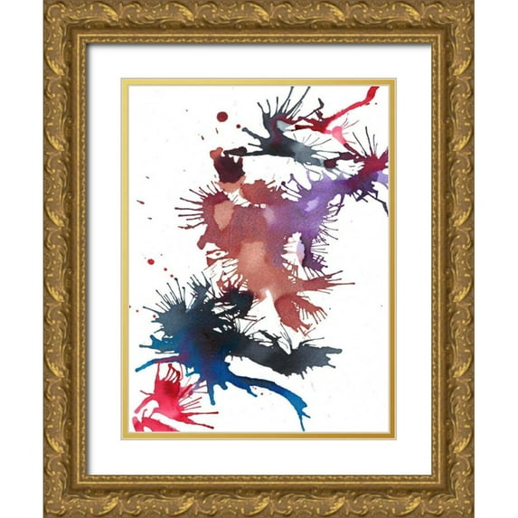 Fuchs, Jodi 15x18 Gold Ornate Wood Framed with Double Matting Museum Art Print Titled - Fireworks II
