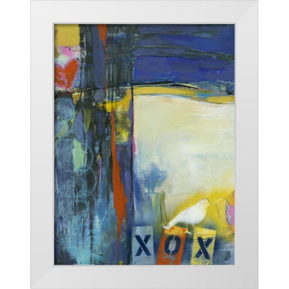 Fuchs, Jodi 15x18 White Modern Wood Framed Museum Art Print Titled - Bésame Mucho I