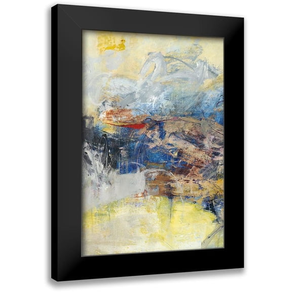 Fuchs, Jodi 17x24 Black Modern Framed Museum Art Print Titled - Textured Triptych I