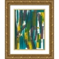 thumbnail image 1 of Fuchs, Jodi 19x24 Gold Ornate Wood Framed with Double Matting Museum Art Print Titled - Dashes I, 1 of 4