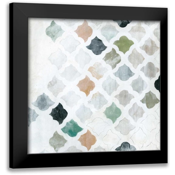 Fuchs, Jodi 20x20 Black Modern Framed Museum Art Print Titled - Turkish Tile I