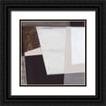 thumbnail image 1 of Fuchs, Jodi 20x20 Black Ornate Wood Framed with Double Matting Museum Art Print Titled - Neutral Geometrics I, 1 of 4