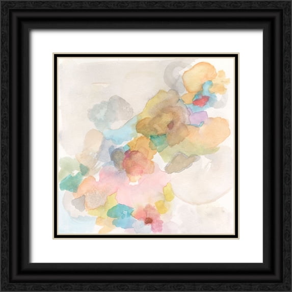 Fuchs, Jodi 20x20 Black Ornate Wood Framed with Double Matting Museum Art Print Titled - Soft Bloom II