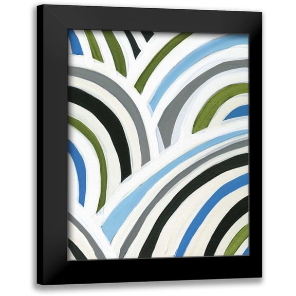 Fuchs, Jodi 20x24 Black Modern Framed Museum Art Print Titled - Swirly Bob II