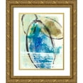 thumbnail image 1 of Fuchs, Jodi 20x24 Gold Ornate Wood Framed with Double Matting Museum Art Print Titled - Elliptical Abstract II, 1 of 4
