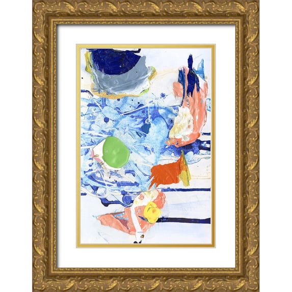 Fuchs, Jodi 23x32 Gold Ornate Wood Framed with Double Matting Museum Art Print Titled - Evidence IV