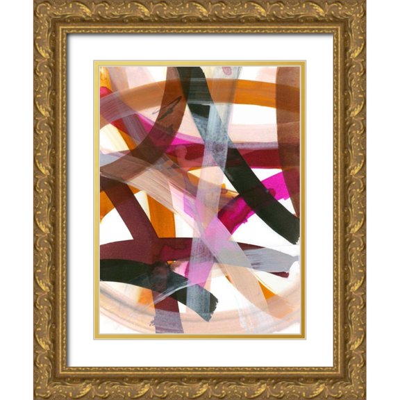 Fuchs, Jodi 25x32 Gold Ornate Wood Framed with Double Matting Museum Art Print Titled - Infinite Path II