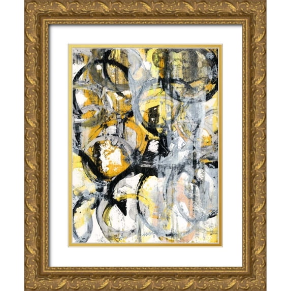 Fuchs, Jodi 25x32 Gold Ornate Wood Framed with Double Matting Museum Art Print Titled - Taxi Cab II