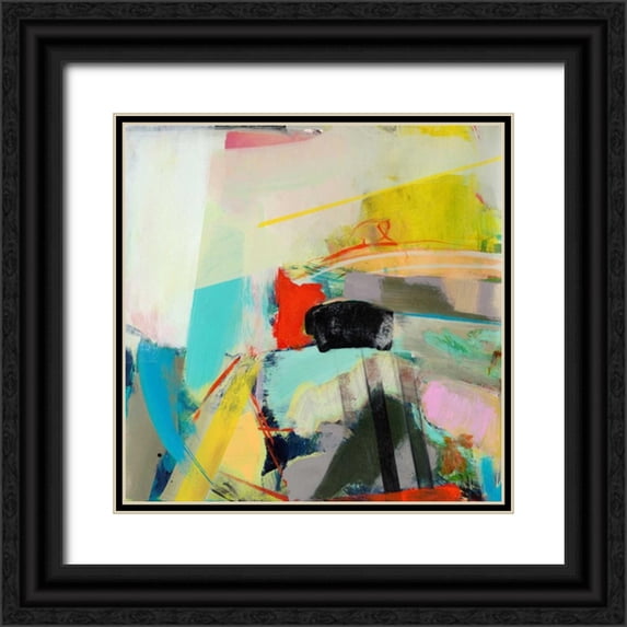 Fuchs, Jodi 26x26 Black Ornate Wood Framed with Double Matting Museum Art Print Titled - Jazz Hands I