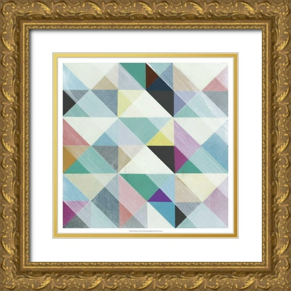 Fuchs, Jodi 26x26 Gold Ornate Wood Framed with Double Matting Museum Art Print Titled - Moderno II