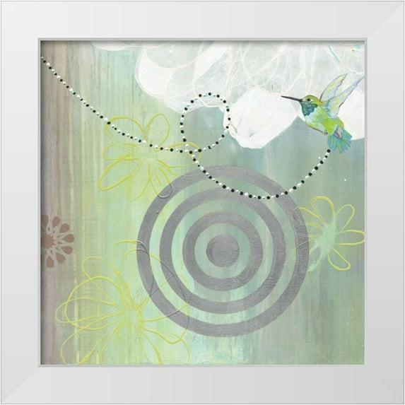 Fuchs, Jodi 26x26 White Modern Wood Framed Museum Art Print Titled - Connected II