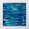 thumbnail image 1 of Fuchs, Jodi 26x26 White Modern Wood Framed Museum Art Print Titled - Torn Indigo I, 1 of 4
