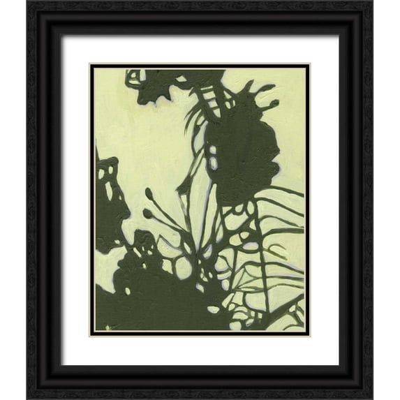 Fuchs, Jodi 26x32 Black Ornate Wood Framed with Double Matting Museum Art Print Titled - Exotic Silhouette I