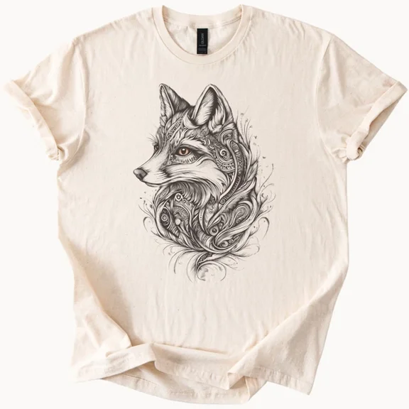 Fuchs T Shirt Damen Fox Head Graphic Tee Animal Lover Shirt Unisex S-5XL Hot Trending Shirt, Vintage Birthday Gift