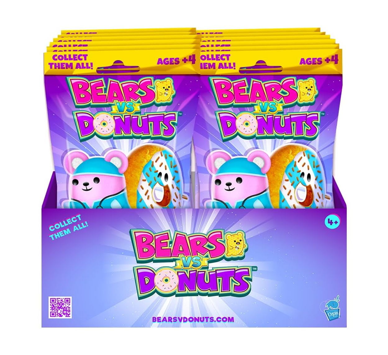 ™ - Fuchsia Asst D 12 Pack | 4" Bean-Filled Mystery Plushies |From The Vs World!