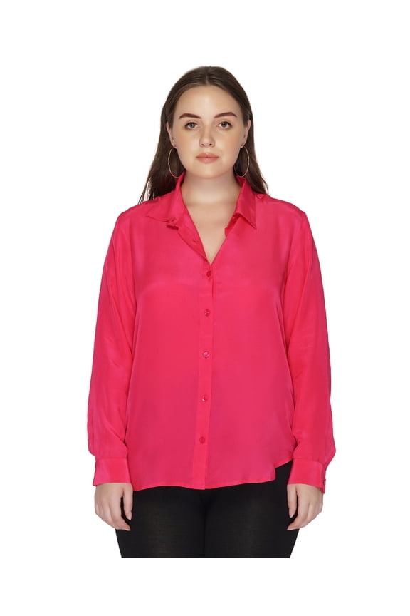 Fuchsia Button Down Shirt