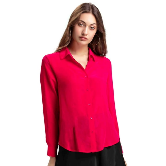 Fuchsia Button Down Shirt