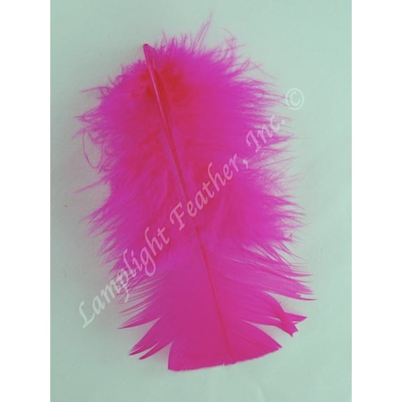 Fuchsia Craft Feathers Turkey Plumage per one ounce package
