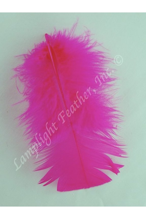 Fuchsia Craft Feathers Turkey Plumage per one ounce package