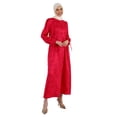thumbnail image 1 of Fuchsia - Crew neck - Unlined - Modest Dress - Refka, 1 of 5
