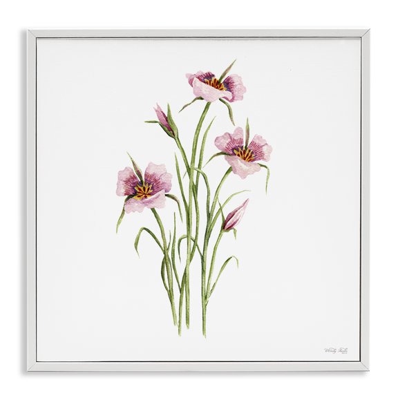 Stupell Industries Fuchsia Mariposa Botanical White Framed Giclee Art, design by Cindy Jacobs