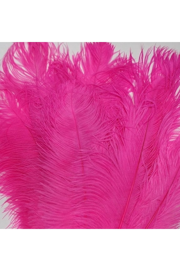 Fuchsia Mini Ostrich Craft Feathers 5-8 Inch per 25