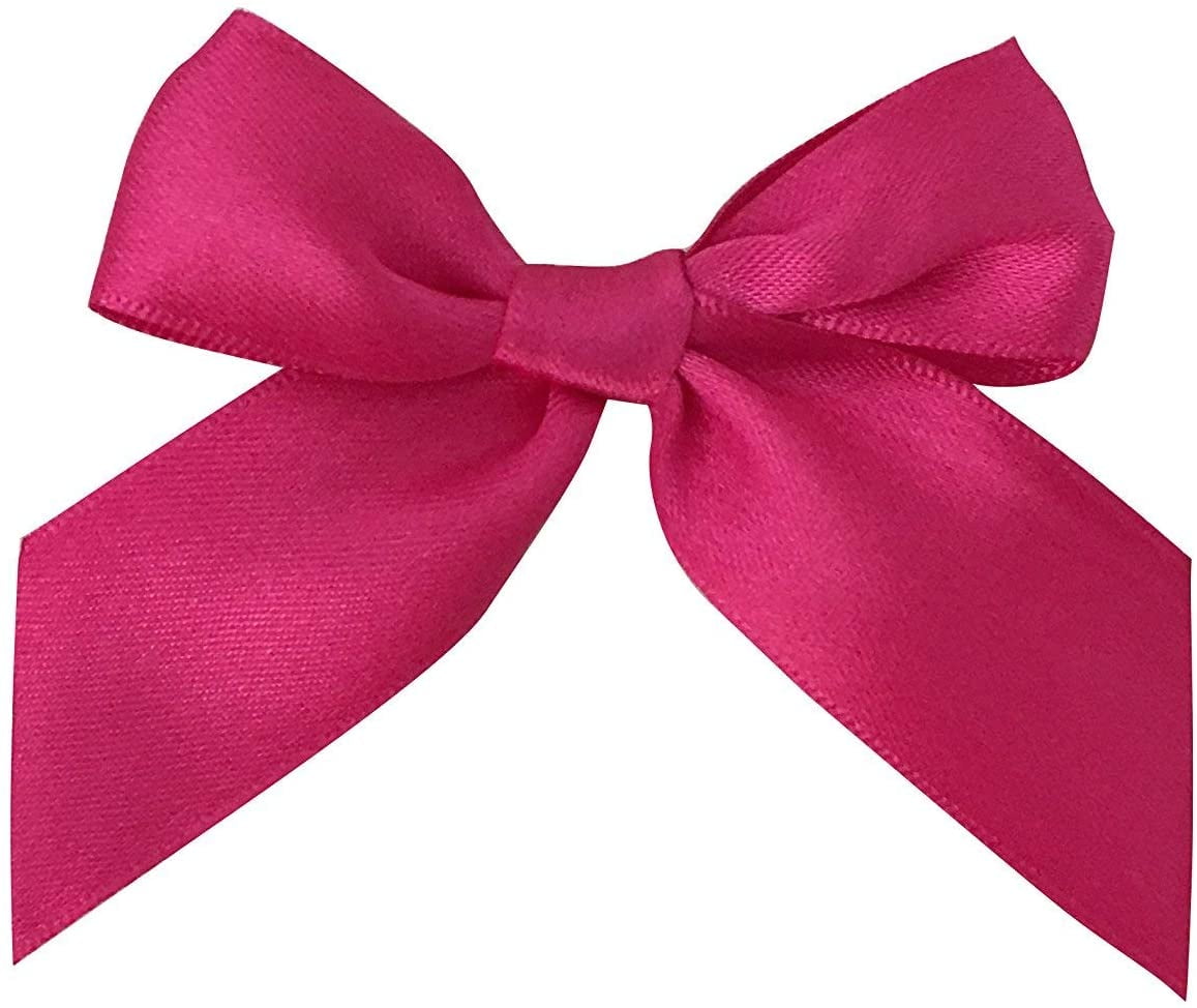 Large Hot Pink Fuchsia Pull Bows - 9 Wide, Set of 6, Valentine's Day,  Easter, Gift Bows, Birthday, Baby Shower, Breast Cancer Awareness Ribbon