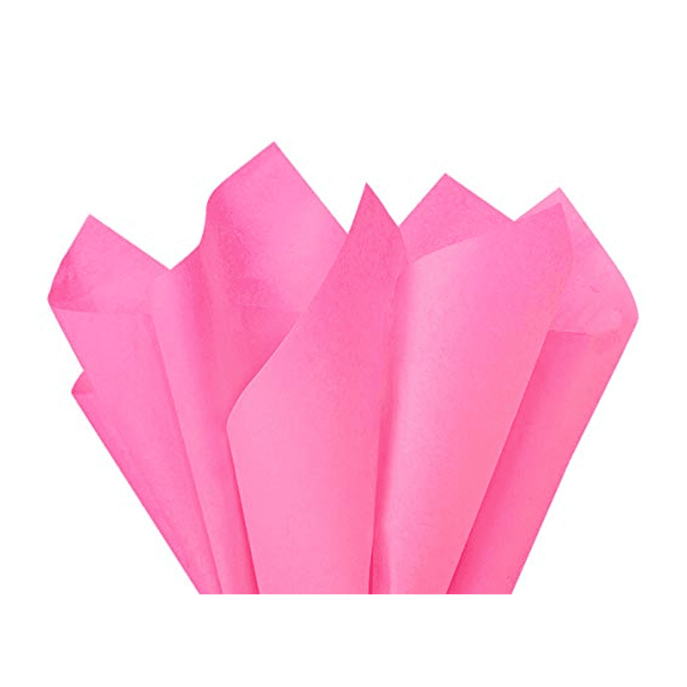 Fuchsia Pink Tissue Paper Squares, Bulk 10 Sheets, Presents by