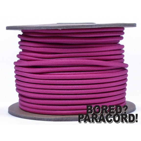 Fuchsia Shock Cord - 100 Feet Marine Grade Shock Bungee Cord - USA