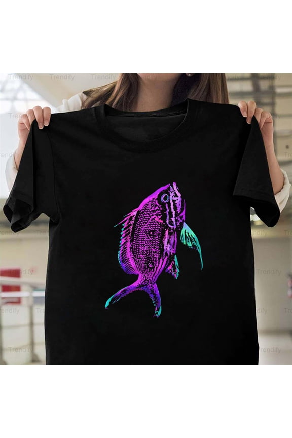 Fuchsia Solo Fish Funny Animal Sarcastic Humor Quote H11746 Unisex T-Shirt, Up to 5XL Available