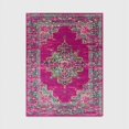 thumbnail image 1 of Fuchsia Traditional Floral Persian Stain-Resistant Easy to Clean Rug for Bedroom Living Room Vintage Oriental Ethnic Style Rug, 1 of 5