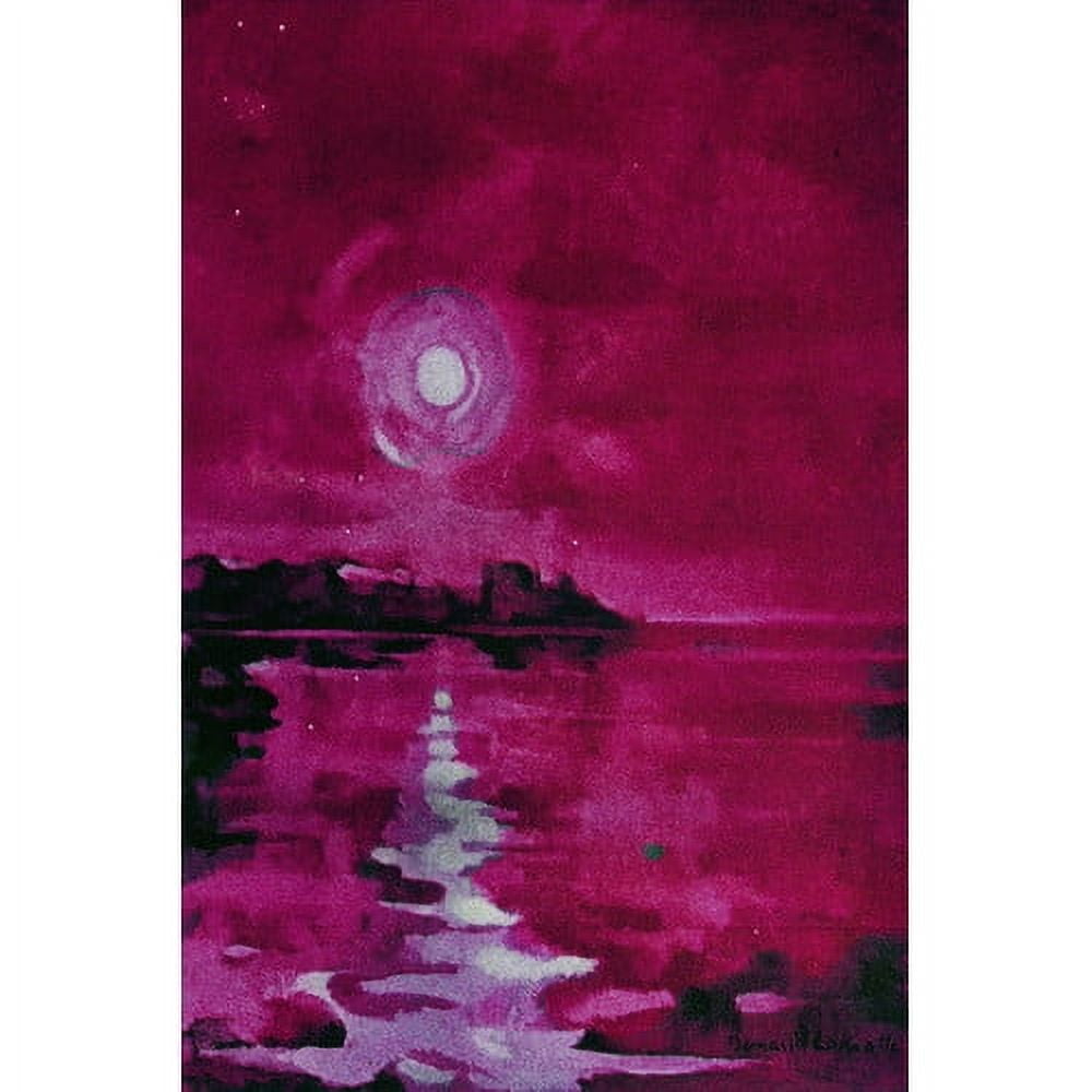 "Fuchsia Waters" Painting Print on Wrapped Canvas