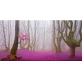 thumbnail image 1 of Fuchsia forest leaves 829 Poster Print by J.A. Palacios (24 x 48), 1 of 1