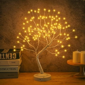 Fuchsun Led Birch Tree Light Fairy Tabletop Christmas Tree 20 inches Battery Operated for Living Room Wedding Easter Christmas (Warm White)