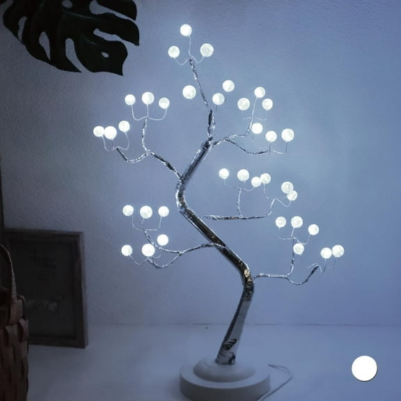 Fuchsun Led Fairy Tree Lamp 36 Led Color Change Tree Light with Timer Function for Home Office (Crack Ball)