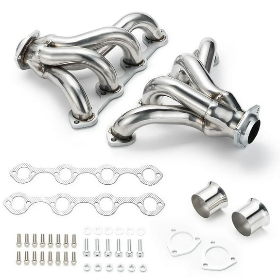 Fuda Exhaust Manifold Header for Ford V8 289-302-351 Stainless SBC Small Block Hugger