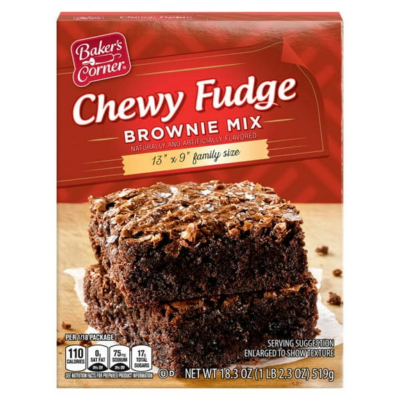 Fudge Brownie Mix, 18.3 oz- Pack of 3