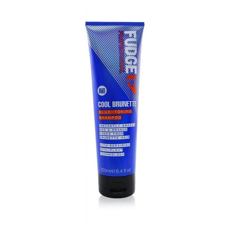 Fudge Cool Brunette Erases Hair) Blue-Toning 250ml/8.4oz Shampoo & Brunette (Instant Tones from Orange Red