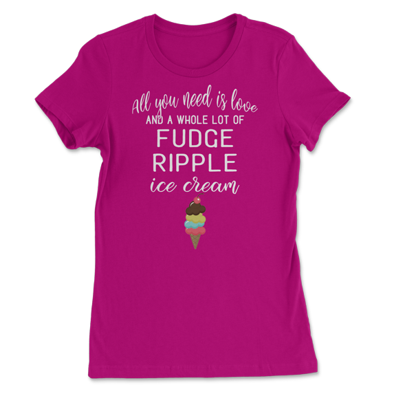 Fudge Ripple Ice Cream T-Shirt for Dessert Lovers!