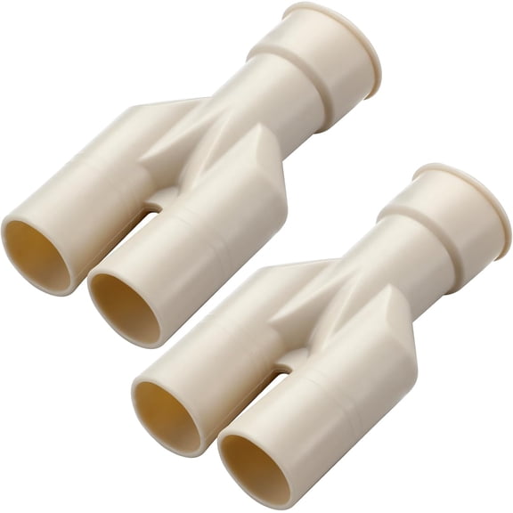 Fudoray Double Drain Hose Connector Rubber Adapter for Fisher And Paykel Dishwasher Dd605 Dd24 - 2 Pcs - 1.1 x 4.7 x 5.2 Inch