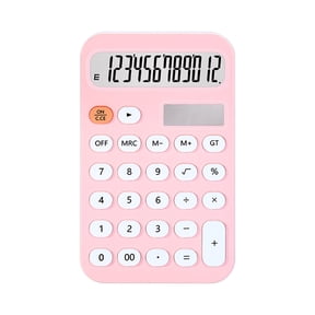 Fuebueo 4 Function Calculator General Purpose, Big and Sensitive Buttons , Large LCD Display Mechanical Switch Calculator for Worker, Businessman, Teacher, Everyday Math
