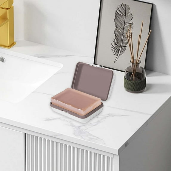 Fuebueo Bar Soap Holder, Christmas Soap Dish for Traveling, Camping, Gym, Bathroom,Travel Essentials