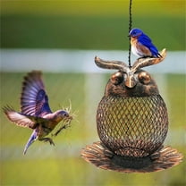 Fuebueo Bird Feeder Pole Birdfeeder for Cardinal Finch Chickadee, Easy To Clean & Refill, Great for Attracting Wild Birds