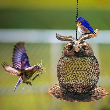 Fuebueo Bird Feeder Pole Birdfeeder for Cardinal Finch Chickadee, Easy To Clean & Refill, Great for Attracting Wild Birds
