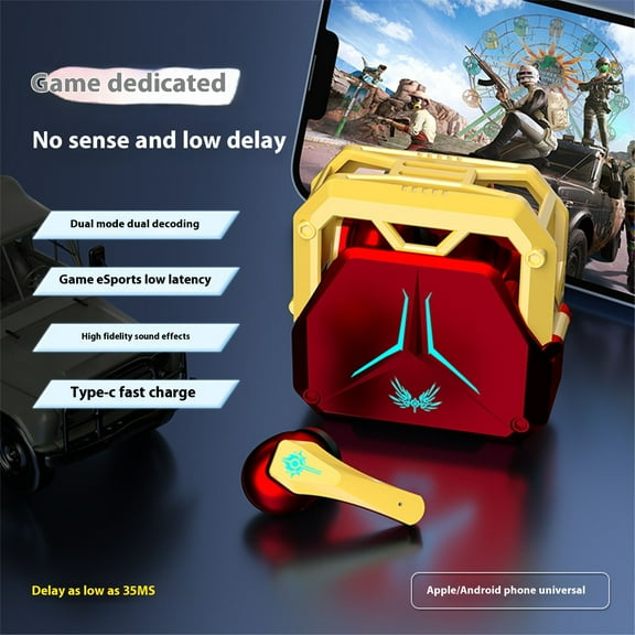 Fuebueo Bluetooth Earbuds True Wireless Earbuds Bluetooth 5.3 Sport Earphones With Led Power Display for Android Ios