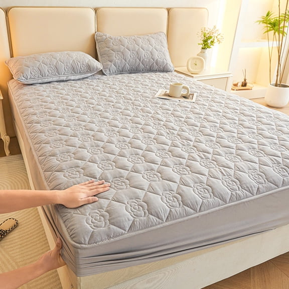 Fuebueo Bottom Single Fitted Sheet Only, Fade & Shrink Resistant Easy-Care Anti-allergy Sheet, Pet Friendly OEKO-TEX Gift for Friends All Season