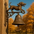 thumbnail image 1 of Fuebueo Rustic Vintage Doorbell, Welcome Sign for Front Door Welcome Sign Front Door Decor Rustic Brass Bell Hanging Sign Halloween Christmas Decor for Home Warming Gift, 1 of 6